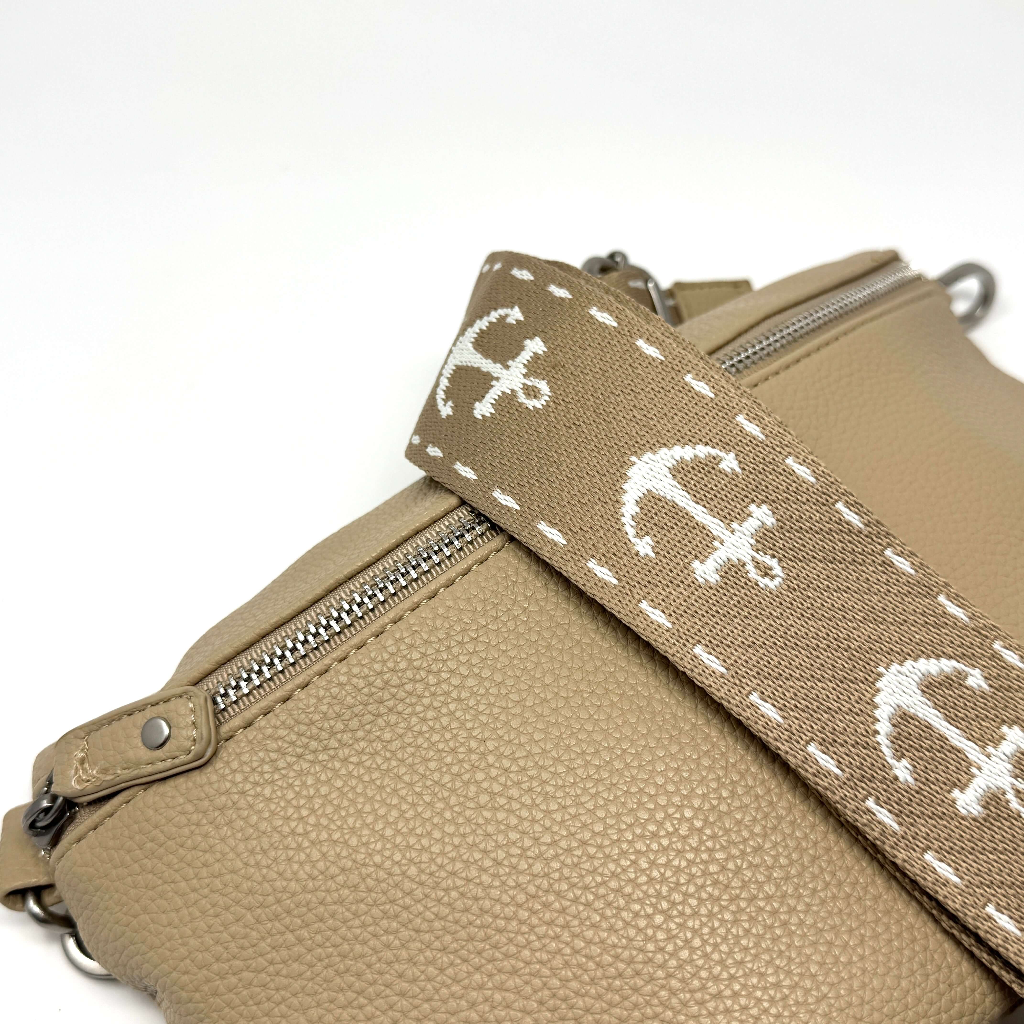 Stylischer Schulterriemen mit Anker Muster – Verstellbar & Perfekt für Taschen