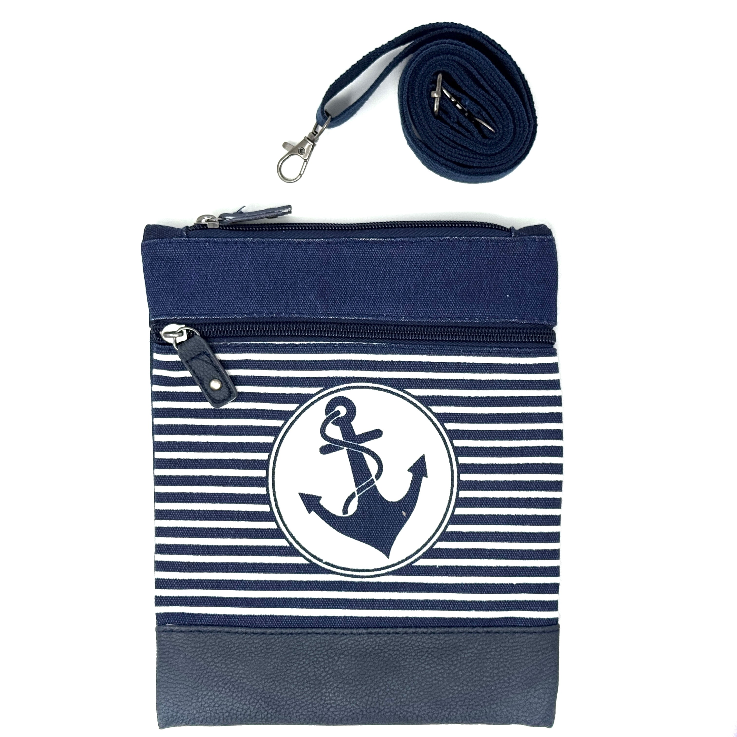 Maritime Umhängetasche mit Anker-Muster – Stylische Tasche in verschiedenen Farben