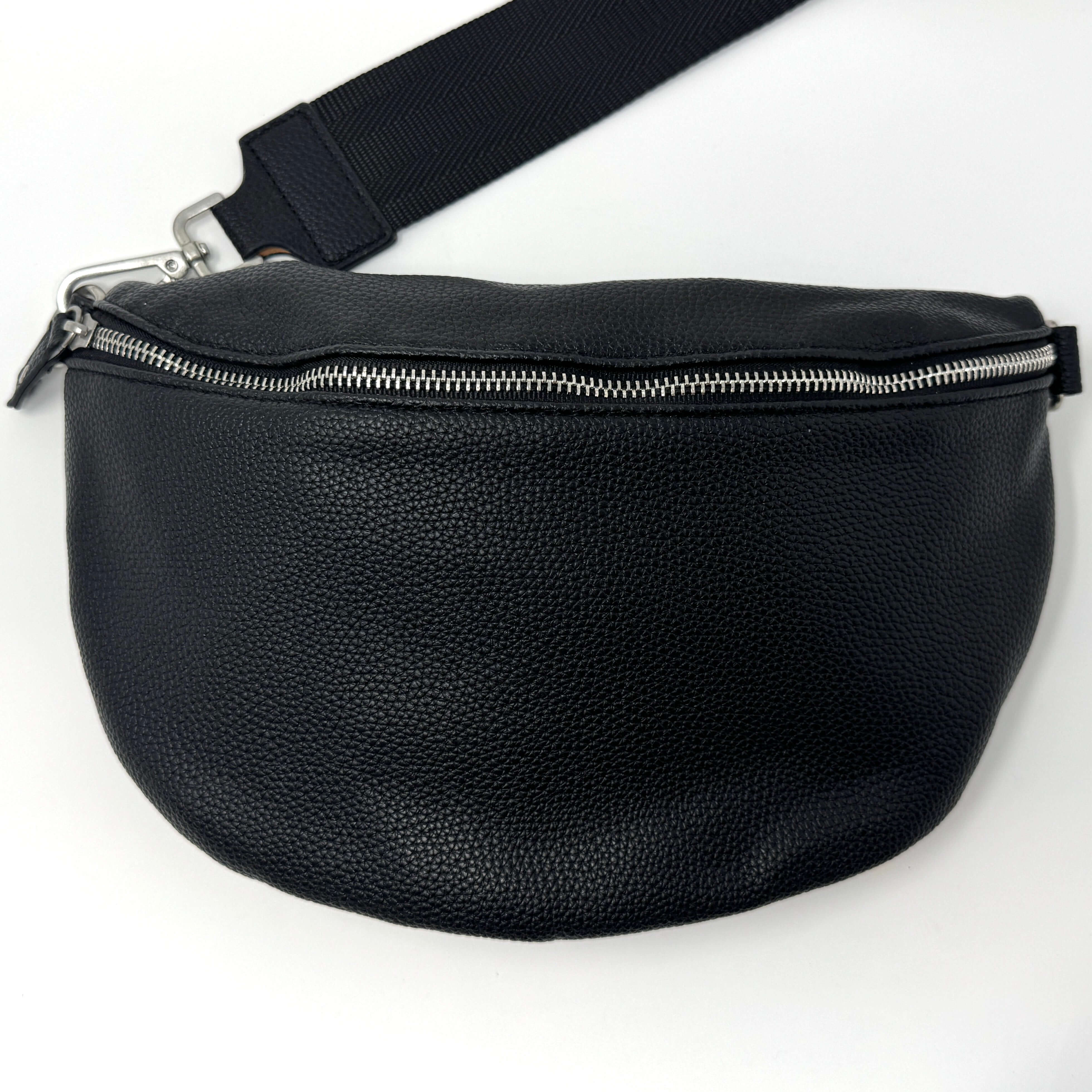BumBag - Stylische große Schwarze Bauchtasche – Praktisch & Modern für Damen und Herren