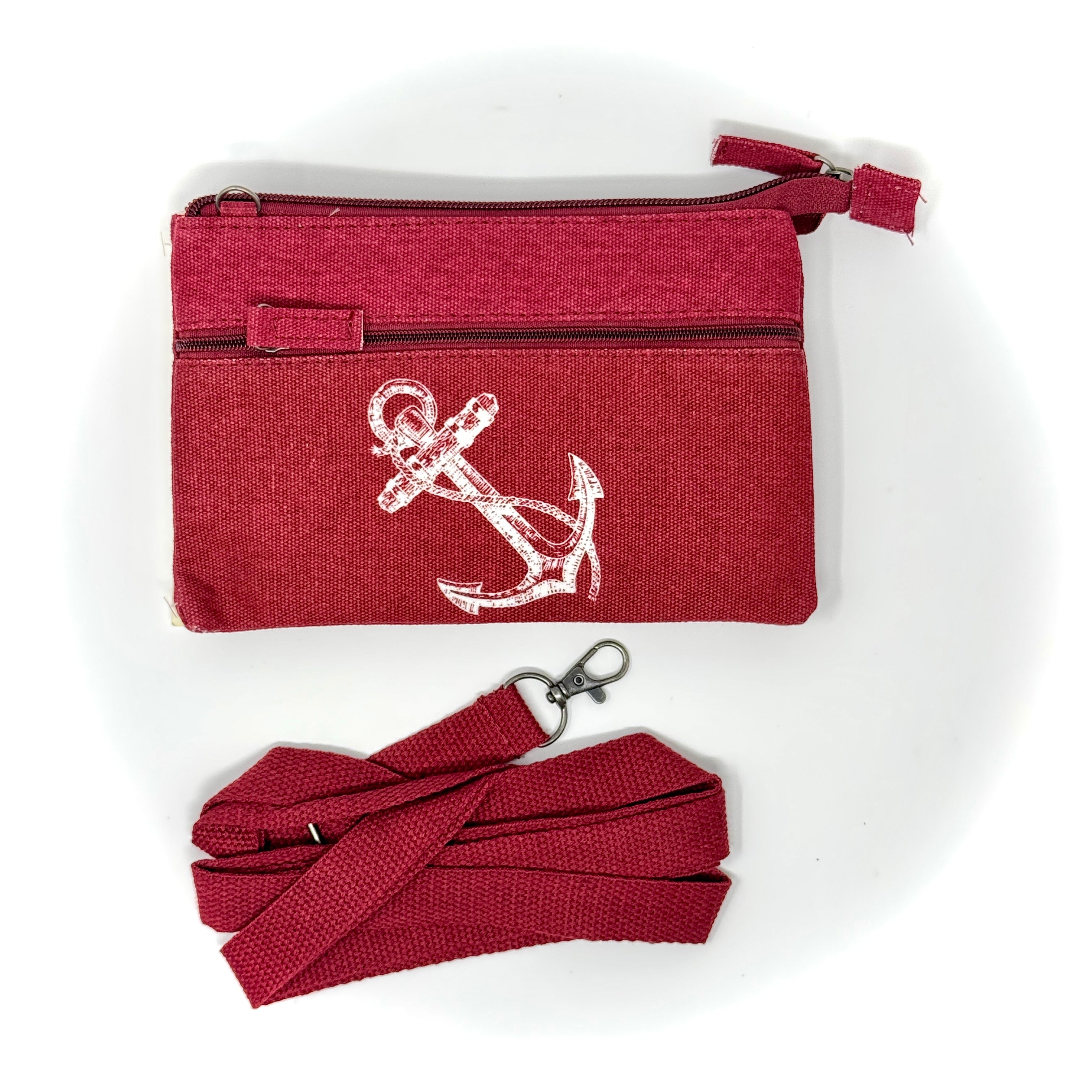 Handgemachte Patchwork Nautiktasche in maritimem Design aus Canvas und Baumwolle – kompakt & wasserabweisend