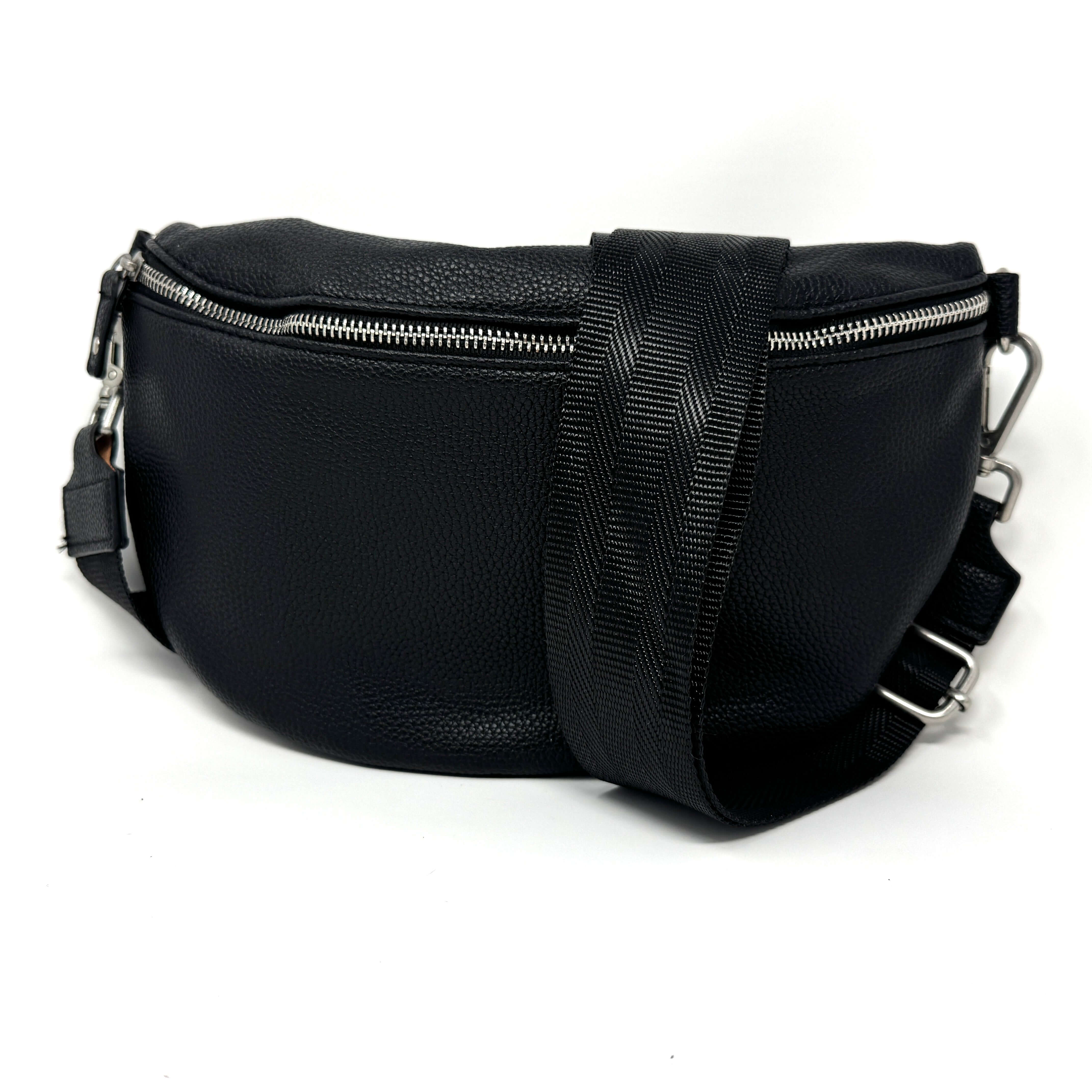 BumBag - Stylische große Schwarze Bauchtasche – Praktisch & Modern für Damen und Herren