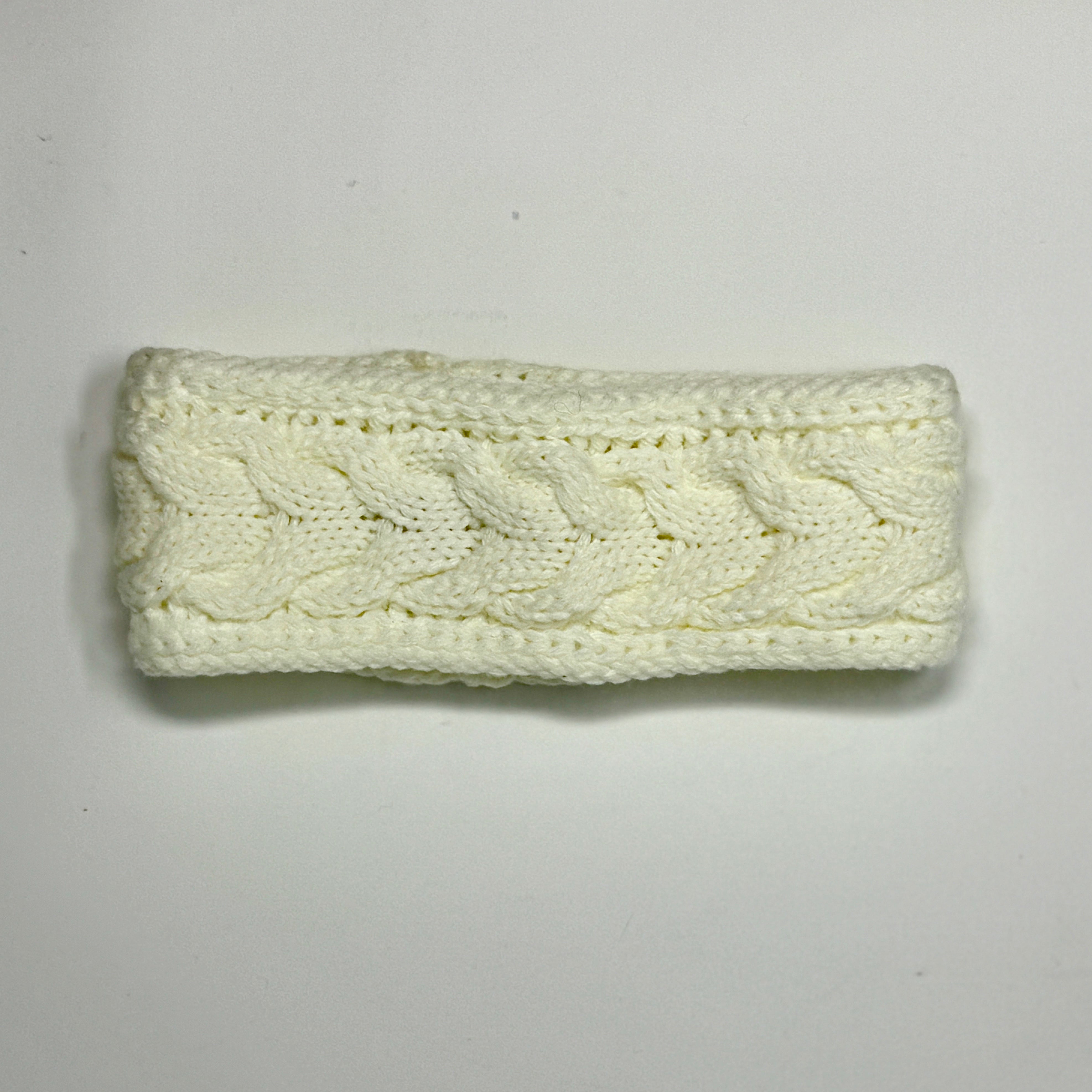 Zopfmuster-Stirnband mit Fleecefutter in verschiedenen Farben