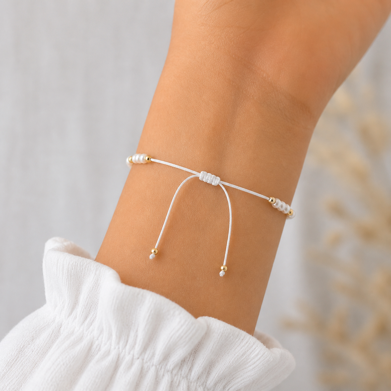 Küstenkind Armband von hinten mit zugband 