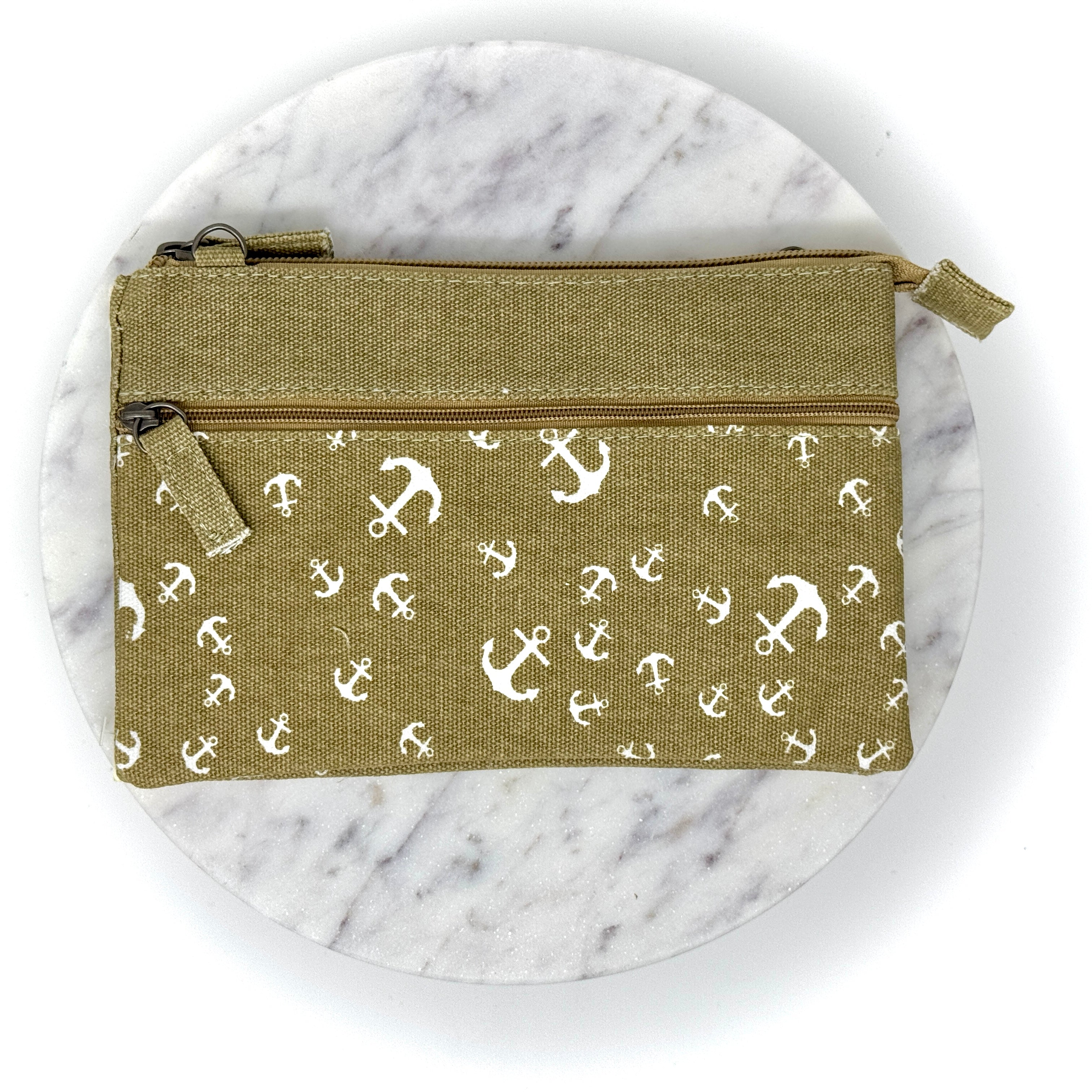 Handgefertigte Patchwork Nautiktasche aus Baumwolle und Canvas im maritimen Stil – kompakt, langlebig und wasserabweisend