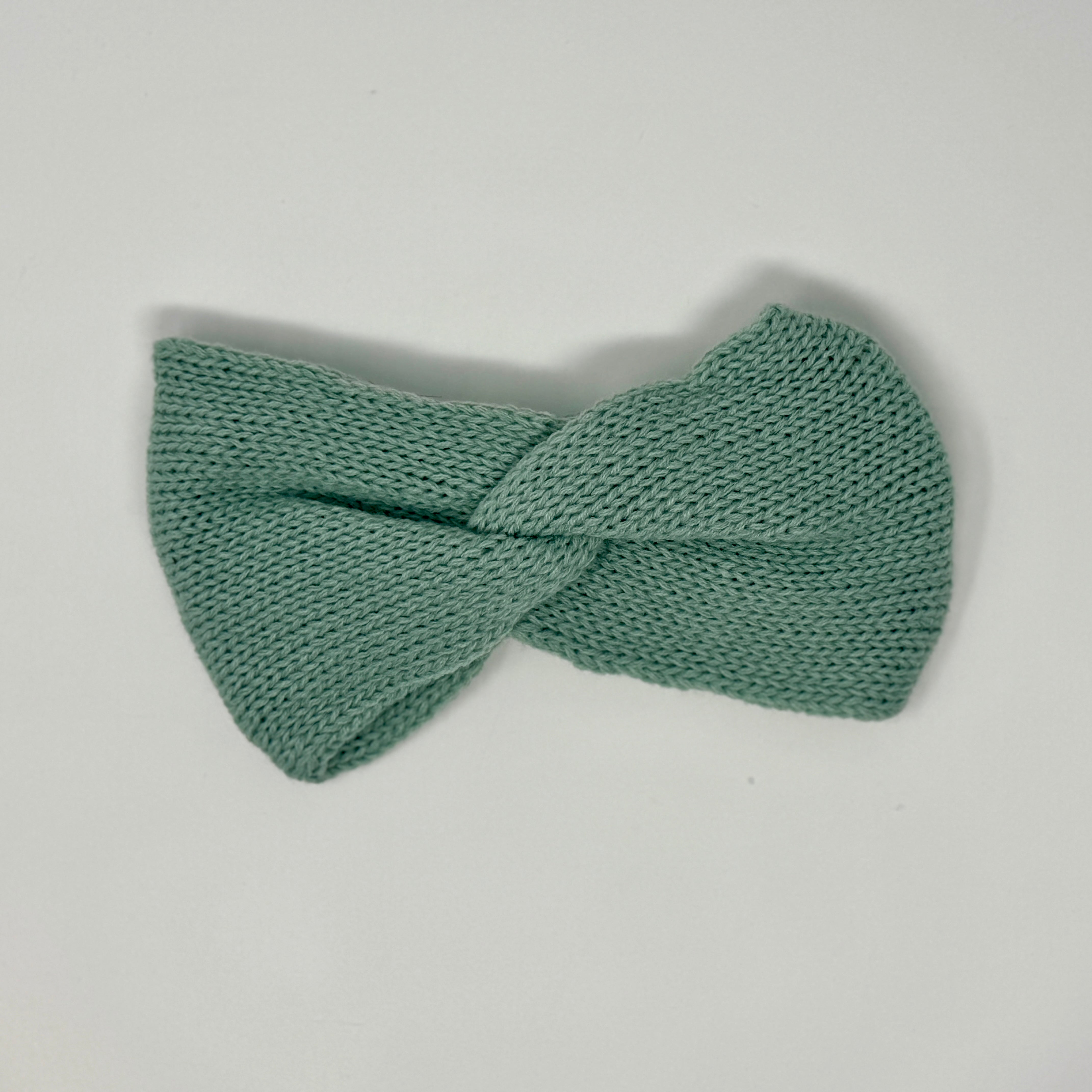 Feinstrick-Stirnband in mintgrün – nordisch schlichtes Design 
