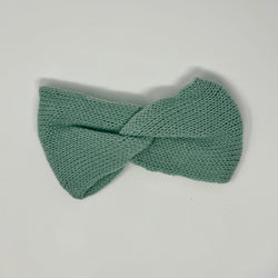 Feinstrick-Stirnband in mintgrün – nordisch schlichtes Design 