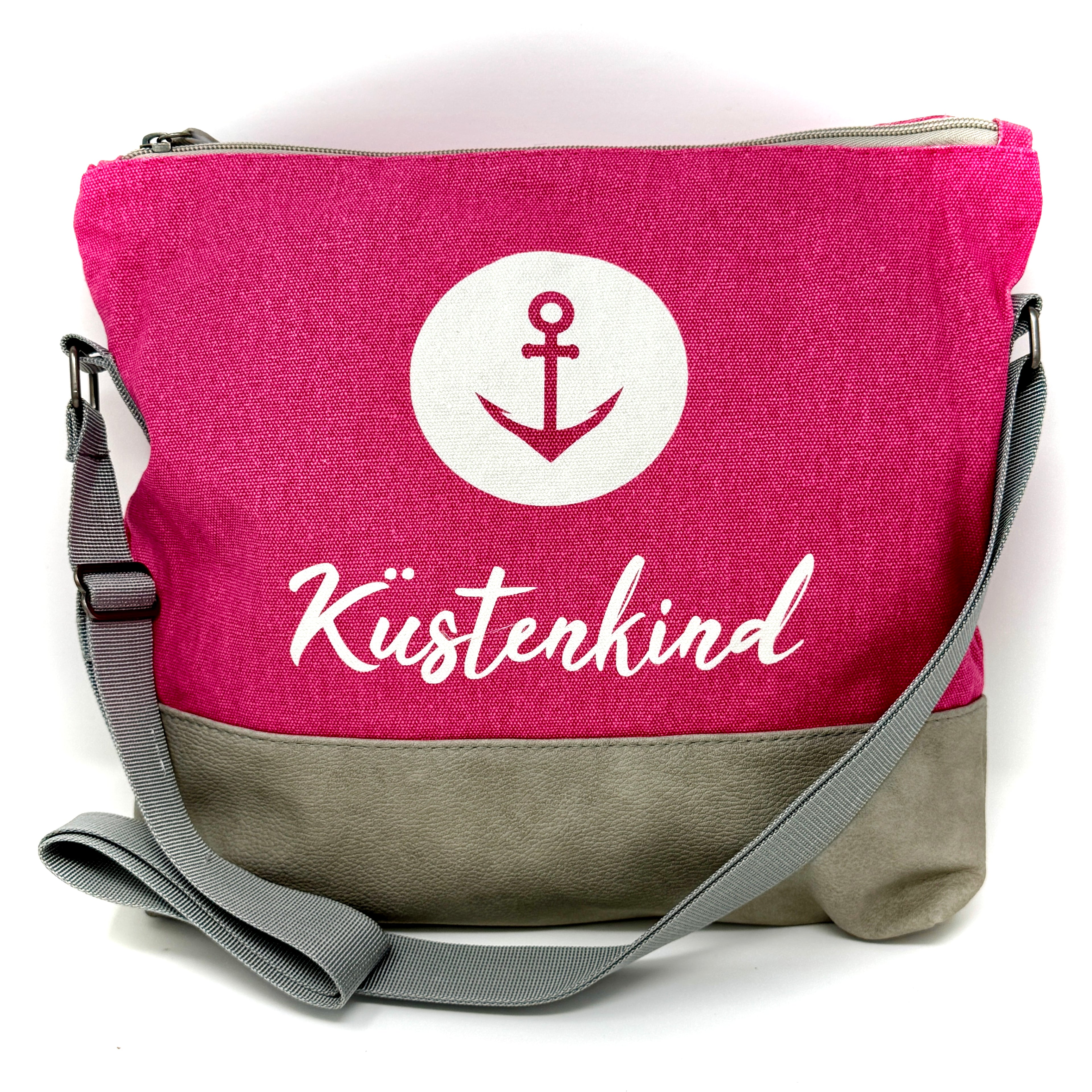 Maritime Umhängetasche „Küstenkind“ mit Anker-Motiv, verstellbarem Schulterriemen und wasserabweisendem Stoff – erhältlich in verschiedenen Farben